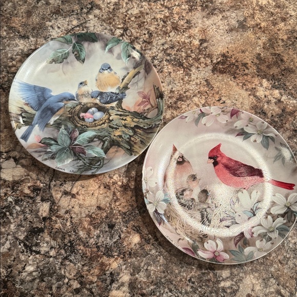 1989 Lena Lou Decorative Plates 1st & 2nd issue in the Natures poetry series - Picture 1 of 5